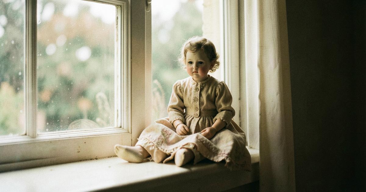 Cover art for the poem “A Note from the Doll”