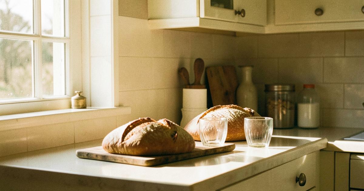 Cover art for the poem “Kisses in the Kitchen”